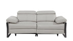 1246 Divanitalia Top Grain Italian Leather Loveseat with Power Headrest - Light Grey - SKU 1246-LT-GREY-2.2-HT - view 5