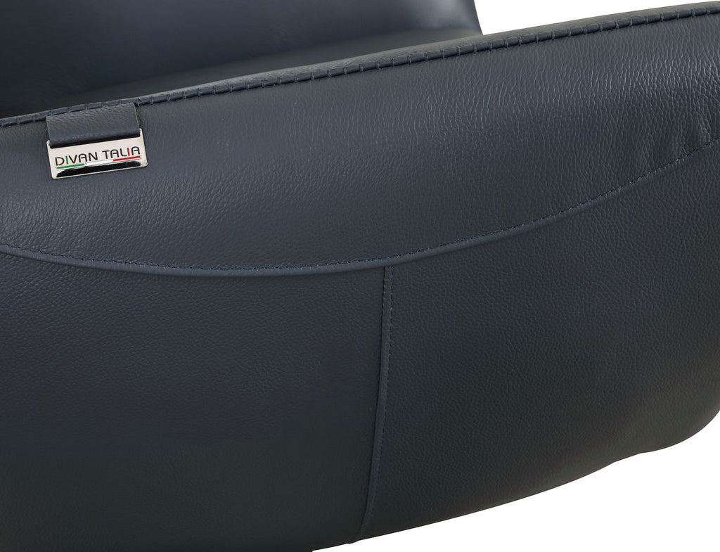 C74 Divanitalia Swivel Chair in Top-grain Italian Leather