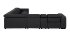 1224 Divanitalia 7-Piece L-Shaped Sectional Sofa in Top Grain Italian Leather with 3 Power Recliners & Power Headrests - Black - SKU 1224-BLACK-7PC-3PWR-SECTIONAL - view 6