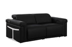 1126 Divanitalia 6-Piece Modular Power Reclining Sofa, Loveseat & Chair Set in Top Grain Italian Leather with 6 Power Recliners & Power Headrests - Black - SKU 1126-BLACK-6.6-HT-3PC - view 9