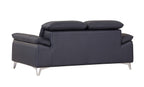 727 Divanitalia 2-Piece Sofa Set with Adjustable Headrest in Top-grain Italian Leather - Navy - SKU 727- NAVY 2PC (S/L) - GROUP - view 9