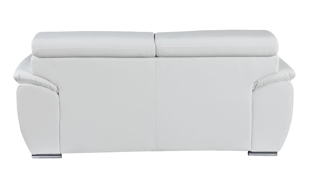 4571 Modern Genuine Leather Loveseat - White - SKU 4571-L-WHITE - view 4