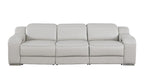 1116 Divanitalia 3-Piece Modular Power Reclining Sofa in Top Grain Italian Leather with 3 Power Recliners & Power Headrests