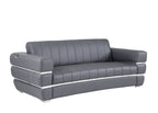 904 Divanitalia 3-Piece Sofa Set in Top-grain Italian Leather - Dark Grey - SKU 904- DARK GRAY 3PC (S/L/CH) - GROUP - view 4
