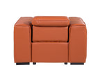 1126 Divanitalia Top Grain Italian Leather Power Reclining Chair with Power Headrests