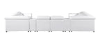 9762 Divanitalia 8-Piece U-Shaped Top Grain Italian Leather Sectional Sofa with 2 Power Recliners - White - SKU 9762-WHITE-8PC-2PWR-U-SECTIONAL-GROUP - view 6
