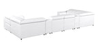 9762 Divanitalia 8-Piece U-Shaped Top Grain Italian Leather Sectional Sofa with 2 Power Recliners - White - SKU 9762-WHITE-8PC-2PWR-U-SECTIONAL-GROUP - view 7
