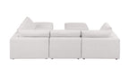 1100 Divanitalia 6-Piece Right Arm Facing 3-Seat Sectional Sofa - Top-grain Italian Leather