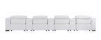 1208 7 Piece Leather Sofa with 4 Power Recliners and Power Headrests - White - SKU 1208-WHITE-S-7.4-HT - view 7