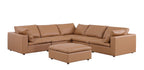 1100 Divanitalia 6-Piece L-Shaped Sectional Sofa - Top-grain Italian Leather