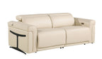 1126 Divanitalia Power Reclining Sofa in Top Grain Italian Leather with 2 Power Recliners & Power Headrests