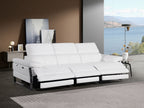 1246 Divanitalia Modular Power Triple Reclining Sofa with Power Reclining Headrests - Top Grain Italian Leather - White - SKU 1246-WHITE-3.3-HT - view 2