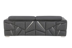 1120 Divanitalia Loveseat with Adjustable Headrest in Top-grain Italian Leather