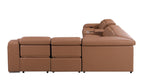 1116 Divanitalia 6-Piece L-Shaped Sectional Sofa in Top Grain Italian Leather with 3 Power Recliners & Power Headrests - Cognac - SKU 1116-COGNAC-6PC-3PWR-SECTIONAL- GROUP - view 7