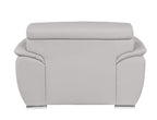 4571 Modern Genuine Leather Chair - Light Grey - SKU 4571-CH-LT-GREY - view 4