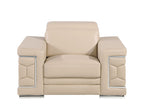 296 Modern Genuine Leather 3-Piece Sofa Set - Beige - SKU 296-BEIGE-3PC - view 7