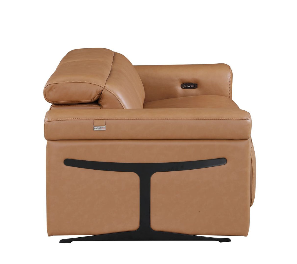 1126 Divanitalia 2-Piece Modular Power Reclining Loveseat in Top Grain Italian Leather with 2 Power Recliners & Power Headrests - Cognac - SKU 1126-COGNAC-2.2-HT - view 8