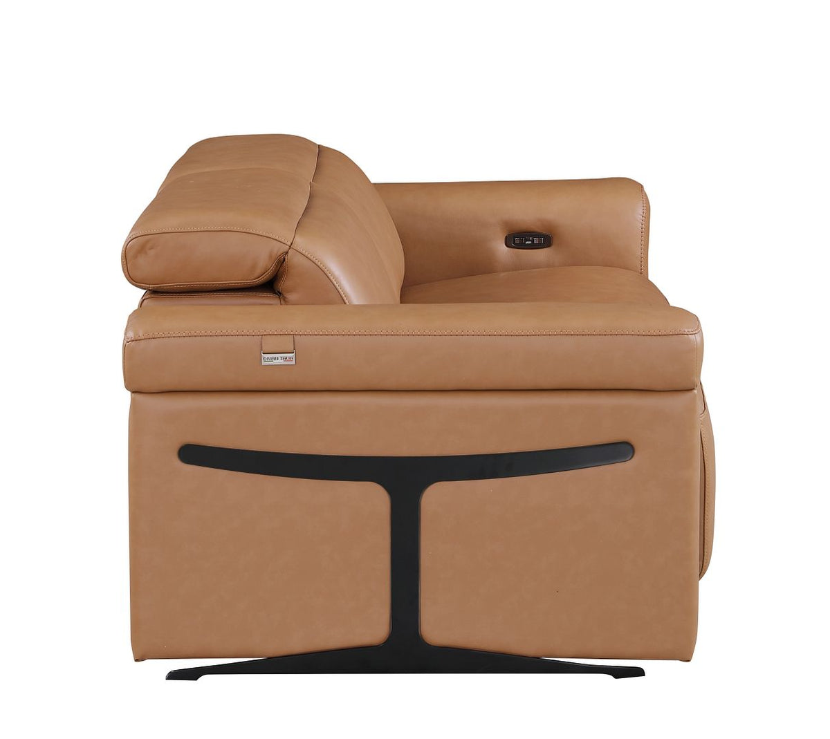 1126 Divanitalia 2-Piece Modular Power Reclining Loveseat in Top Grain Italian Leather with 2 Power Recliners & Power Headrests - Cognac - SKU 1126-COGNAC-2.2-HT - view 8