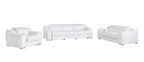 1116 Divanitalia 6-Piece Modular Power Reclining Sofa, Loveseat & Chair Set in Top Grain Italian Leather with 5 Power Recliners & Power Headrests - White - SKU 1116-WHITE-6.5-HT-3PC - view 3
