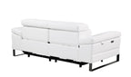 1246 Divanitalia Top Grain Italian Leather Loveseat with Power Headrest