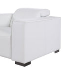 1208 6-Piece L-Shaped Leather Reclining Sectional Sofa with 3 Power Recliners