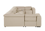 1224 Divanitalia 8-Piece U-Shaped Sectional Sofa in Top Grain Italian Leather with 4 Power Recliners & Power Headrests