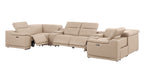 2679 8-Piece U-Shaped Power Reclining Sectional Sofa in Genuine Leather - 4 Recliners