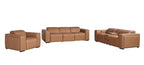 1224 Divanitalia 7-Piece Modular Power Reclining Sofa, Loveseat & Chair Set in Top Grain Italian Leather with 6 Power Recliners & Power Headrests - Cognac - SKU 1224-COGNAC-7.6-HT-3PC - view 3