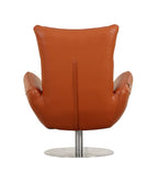 C74 Divanitalia Swivel Chair in Top-grain Italian Leather