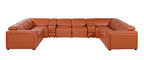 1224 Divanitalia 10-Piece U-Shaped Sectional Sofa in Top Grain Italian Leather with 4 Power Recliners & Power Headrests