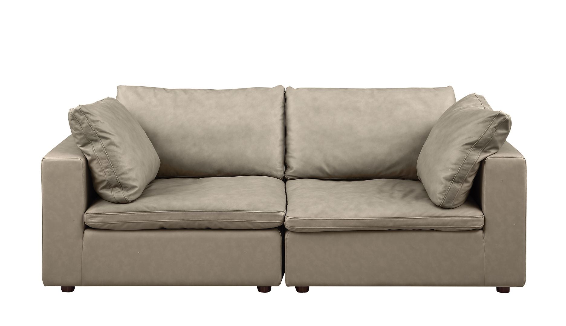 1100 Divanitalia 2-Piece Sofa Set - Top-grain Italian Leather
