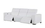 1208 Modular Leather Set with 5 Power Recliners & Power Headrests - White - SKU 1208-WHITE-7.5-HT-3PC - view 6