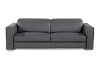1120 Divanitalia Sofa with Adjustable Headrest in Top-grain Italian Leather - Dark Gray