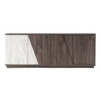 Cairo - Modern Grey Elm and White/Grey Marble Pattern Buffet