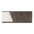 Cairo - Modern Grey Elm and White/Grey Marble Pattern Buffet
