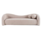 Calico - Contemporary Beige Pebble Fabric 3 - Seat Sofa