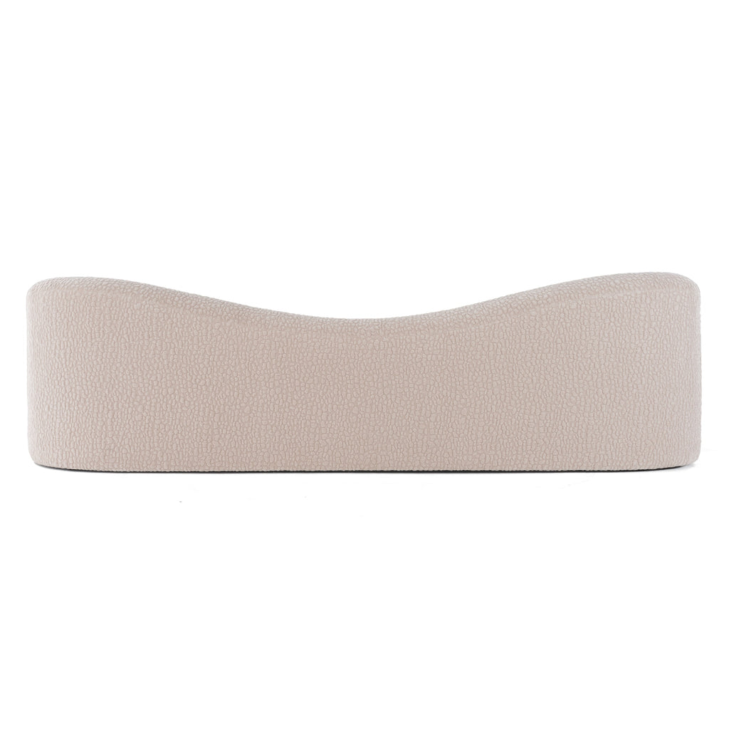 Calico - Contemporary Beige Pebble Fabric 3 - Seat Sofa