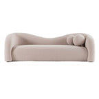 Calico - Contemporary Beige Pebble Fabric 4 - Seat Sofa