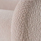 Calico - Contemporary Beige Pebble Fabric 4 - Seat Sofa