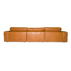Cambria - Modern Cognac Leather Sofa