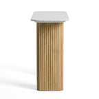 Cambridge White Marble & Mango Console Table