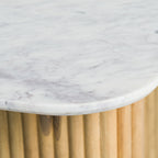 Cambridge White Marble & Mango Console Table