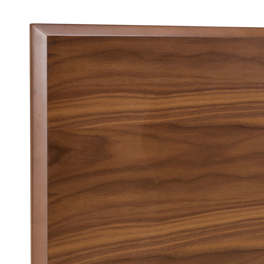 Eastern King Carmen Mid-Century Modern Walnut Bed