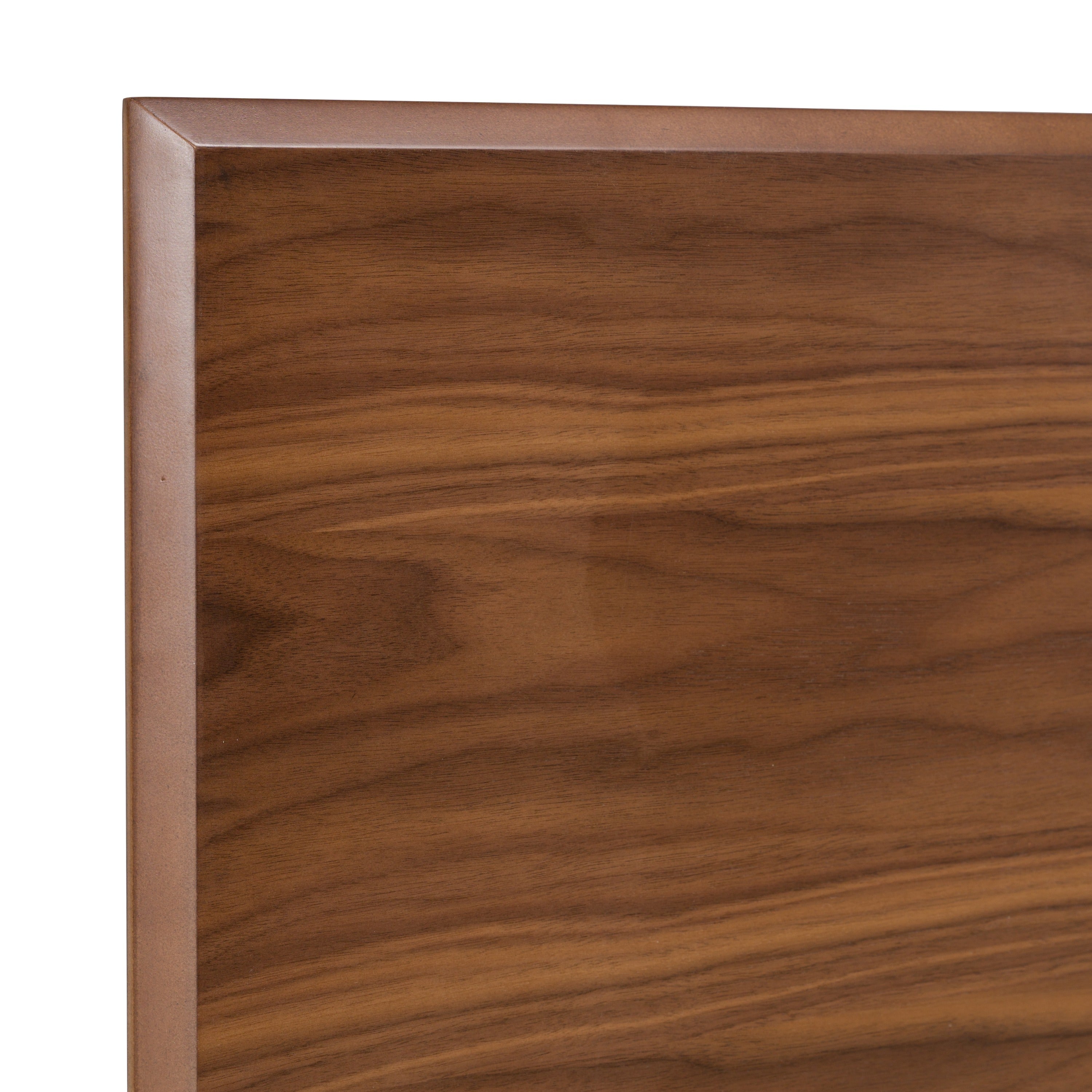 Eastern King Carmen Mid-Century Modern Walnut Bed