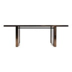 Cartier Modern Black & Rosegold Dining Table