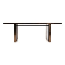 Cartier Modern Black & Rosegold Dining Table