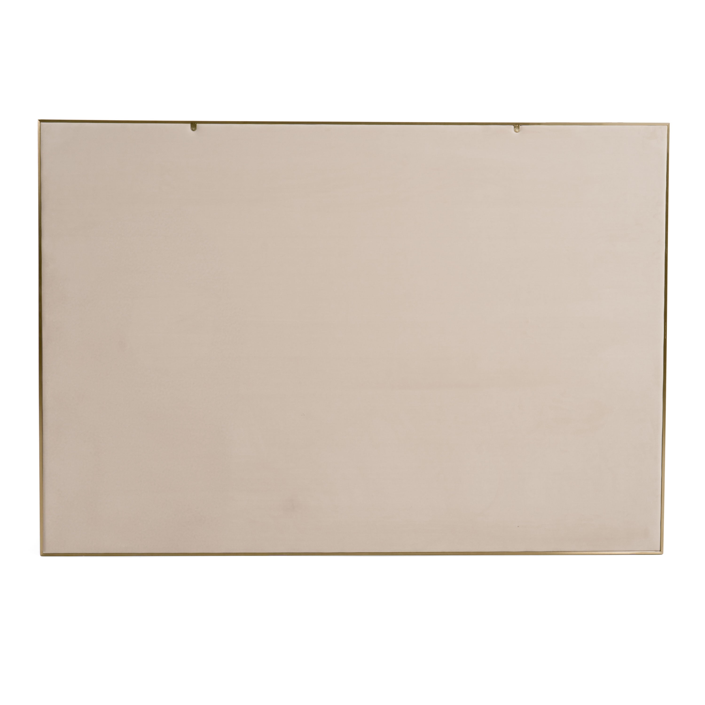 Cartier - Modern Beige Velvet & Brushed Brass Bed - Modern Beige Velvet & Brushed Brass Bed