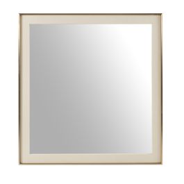 Cartier - Modern Beige Shagreen & Brushed Brass Mirror