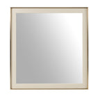 Cartier - Modern Beige Shagreen & Brushed Brass Mirror