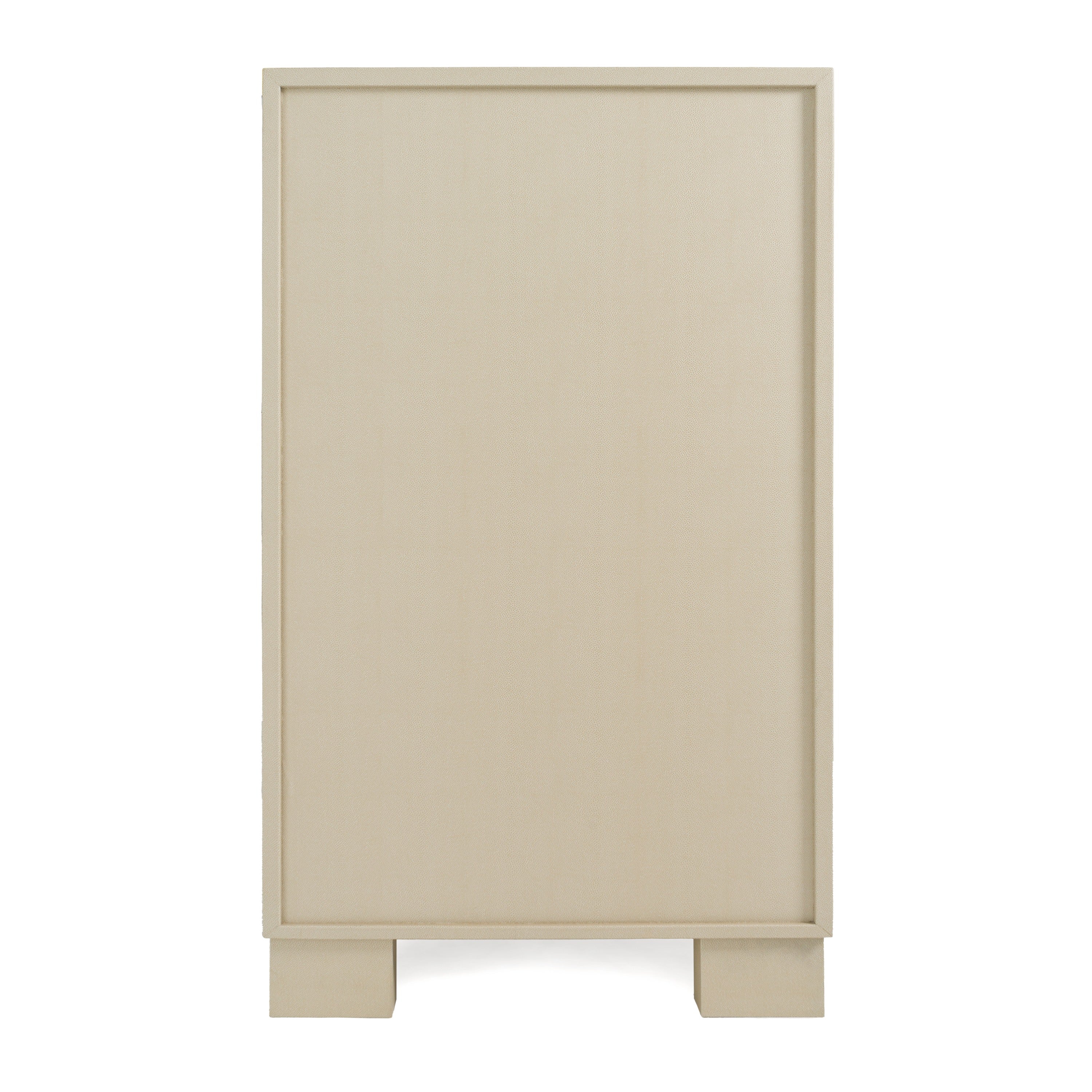 Cartier - Modern Beige Shagreen and Brushed Brass Chest